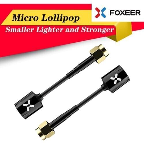New Arrival 2pcs Foxeer Micro Lollipop 5.8G 2.5DBi High Gain Omni RHCP FPV Antenna for RC Racing Drone Airplane