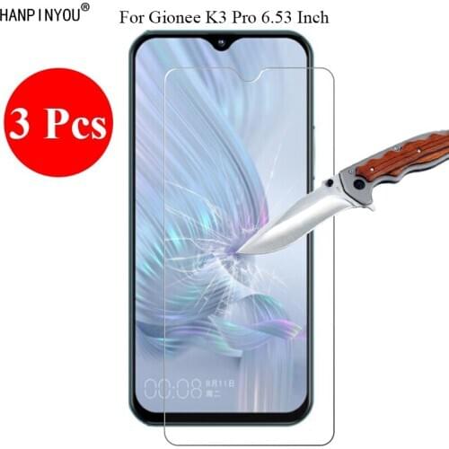 3 Pcs/Lot New 9H 2.5D Tempered Glass Screen Protector For Gionee K3 Pro K13pro 6.53" Protective Film + Clean Tools