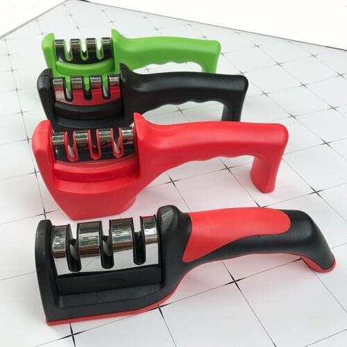 Knife sharpener Three stage ceramics sharpening stone coarsegeinding daily sharpening kitchen gadgets knives accessories