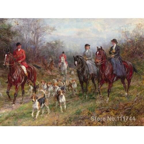 Hunter paintings Tally Ho by Heywood Hardy Landscape art High quality Hand painted