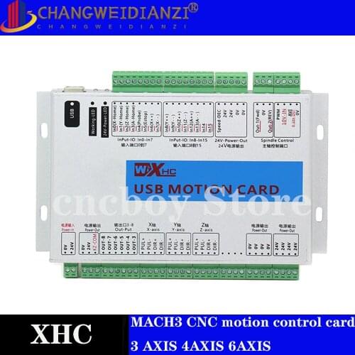 XHC Ethernet 3/4/6 axis MACH3 CNC motion control card frequency 2000KHZ Controller breakout board for stepper motor/servo motor