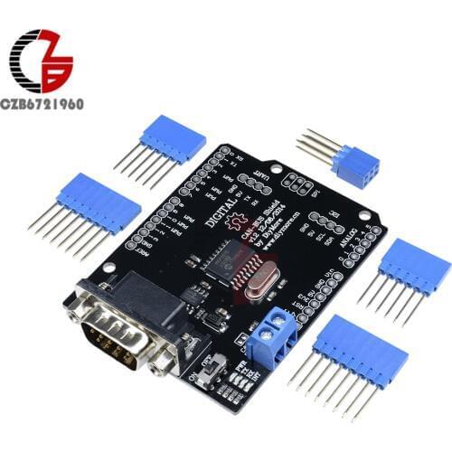 DC 5-12V MCP2515 CAN BUS Shield Board SPI Interface 9 Pins Standard Sub-D Connector Expansion Module For Arduino Seeeduino
