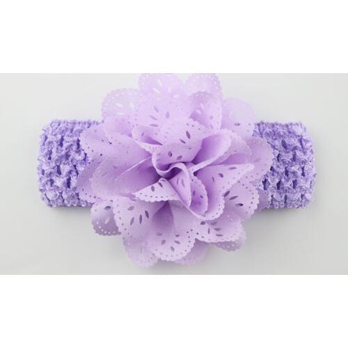 16pcs/lot Girl Headband Hair Accessories Fold Chiffon Flower Head band Kids Headwear Girls Hair Band bandeau bebe A3