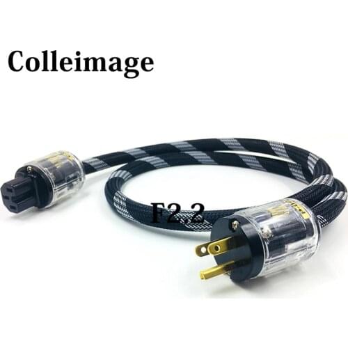 Colleimage FURUTECH Silver US Plated OFC hifi power cable Gold-plated plated US power plug Power cord