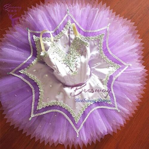 Light purpleprofessional ballet tutu Professional Ballet Tutu dress Snow Queen Ballerina Pancake Ballet Tutus