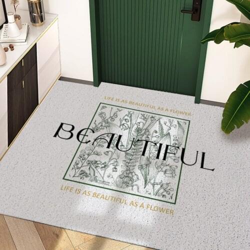 Nordic Entrance Door Mat Carpet Home Door Mat Carpet Light Luxury Can Be Cut Custom Mat Carpet Durable Hallway Living Room Mat