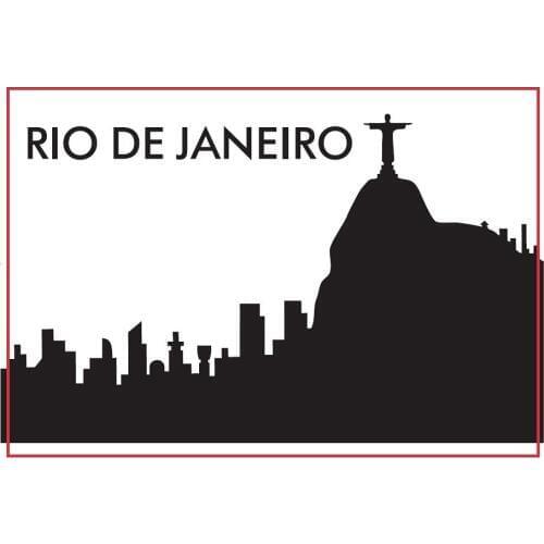 SOUVEMAG 78*54*3mm Rio De Janeiro Skyline Souvenir Fridge Magnets 20410