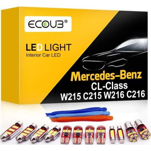 Canbus LED for Mercedes Benz W215 C215 W216 C216 CL500 CL600 CL55 CL63 CL65 Interior Map Dome Indoor Trunk Light Bulb Update