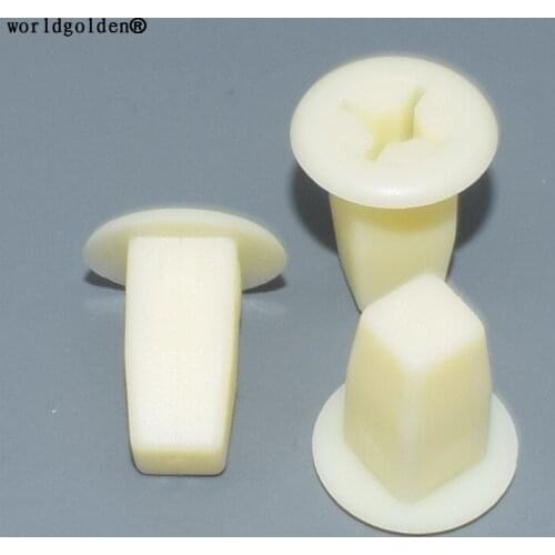 Worldgolden 100pcs auto clip Screw Grommet #8 Screw Size for Toyota#90189-06042,Honda#90661-SC7-0030,Mazda#H001-50-841