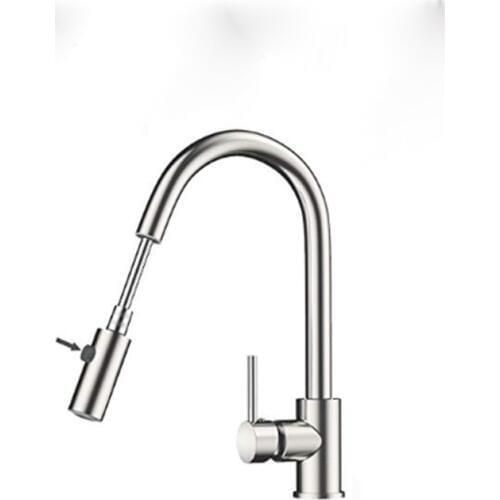 Yiyu brand stainless steel pumping hot and cold dish basin pumping kitchen sink faucet