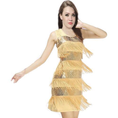 2016 Woman Latin Fringe Dress Dance Wear Women Latin Dress Latin Dance Skirt Costume Dresses Dancewear Ballroom For Sale 5 Color