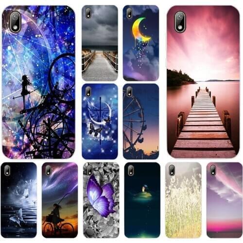 03 A dreamy color scheme Silicone TPU Protective Cover Phone Case On Case For Huawei Y5 Y6 Y7 Prime 2019 Case Soft
