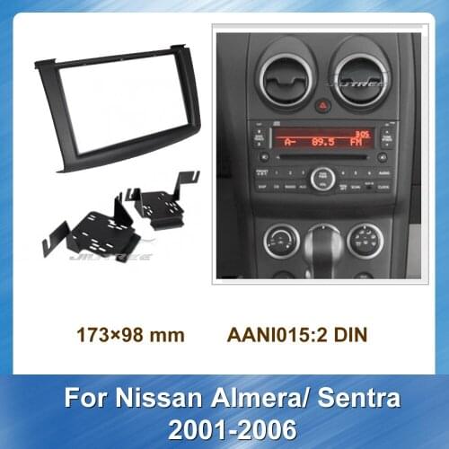2 Din Car Radio Fascia For Nissan Rogue Car Stereo Fasxia Car DVD frame Audio Frame Dash Plate Frame Trim Installation Kit