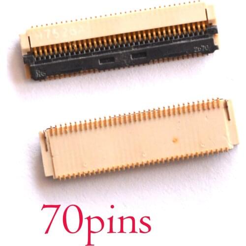 2pcs LCD Display screen FPC connector For Samsung Galaxy Tab S 10.5 T800 T801 T805 T805C plug on board motherboard 70 pin 70pin