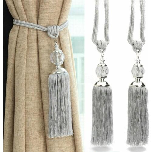 2Pcs Tassel Curtain Buckle Holder Window Tieback Home Living Room Decoration