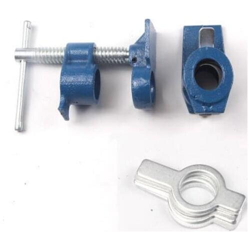 3/4 Heavy Duty Pipe Clamp Woodworking Wood Gluing Pipe Clamp 3/4" Pipe Clamp Fixture Carpenter Woodworking Tools