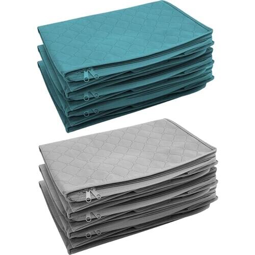 3PCS Durable Bedding Clothes Storage Bags Non-woven Fabric under Bed Organizer Bag