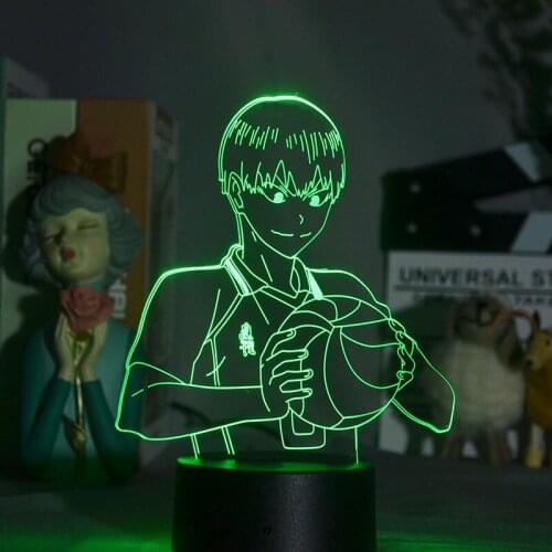 3D Decorative Night Light LED Anime Desk Lamp Haikyuu!! Lighting Will Of Holidays Switch Atmosphere Birthday Gift For Boys Fans