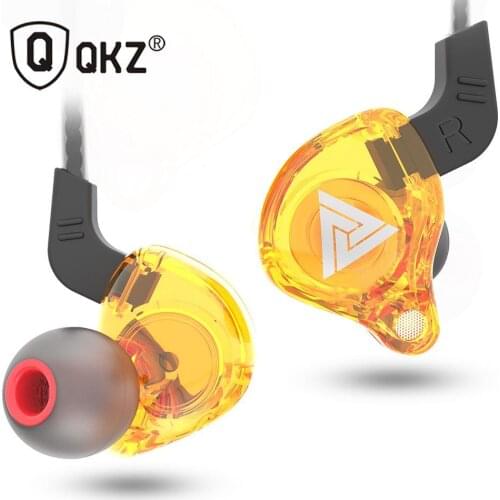 5 colors QKZ AK6 Headphones Earphone for Phone Xiaomi with Microphone for iPhone In Ear Earphone Stereo Race Sport Headset sport