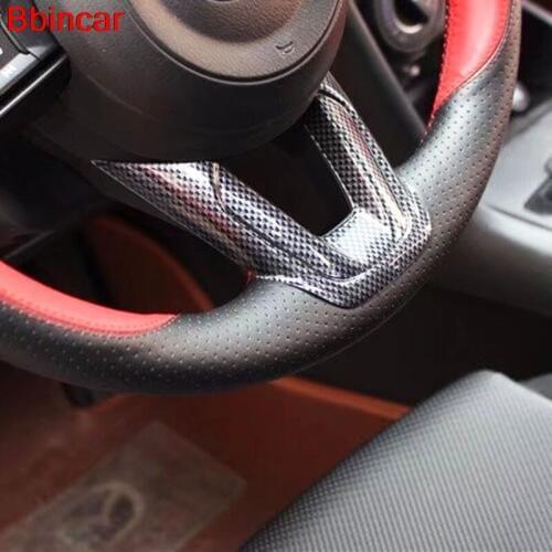Bbincar NEW! Carbon Fiber For MAZDA 3 MAZDA 6 CX-5 CX-9 CX9 2017 2018 Steering Wheel Interior Accessories Interior Styling
