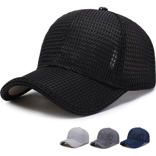 2021mens Women Mesh Breathable Baseball Sports Cap Sun Protection Trucker Summer Hat Peaked Cap Outdoor Sun Protection Sun Hat