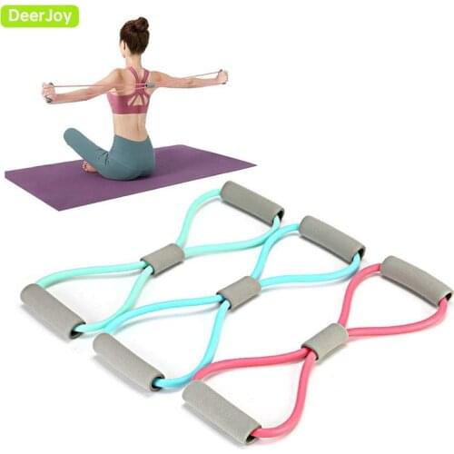 Figure 8 Resistance Band Resistance Bands for Women, 8 Shaped Resistance Band for Arms Chest Expander Yoga Gym Fitness Pulling