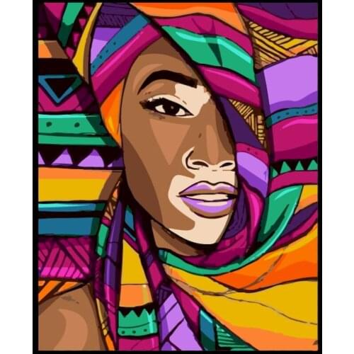 GATYZTORY Frame Abstract Women DIY Painting By Numbers Modern Wall Art Canvas Painting Hand Painted Gift For Living Room 60*75cm