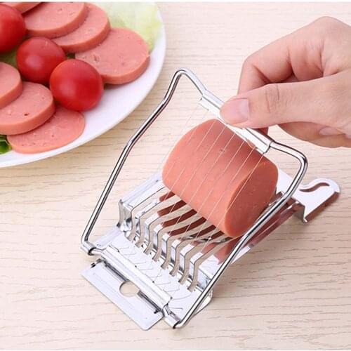 Hot Egg Slicer Stainless Steel Boiled Egg Slicer Section Cutter Mushroom Tomato Cutter Kitchen Skiving Machine Cooking Accessory