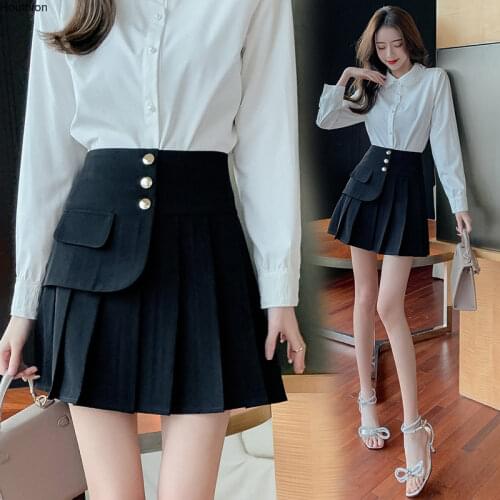 Женские плиссированные юбки Houthion China At AliExpress
