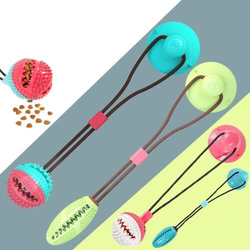 Dog Toy Sucker Ball Molar Ball Bite Resistant TPR Toffee Watermelon Ball Pet Chewing Teeth Cleaning Rubber Ball