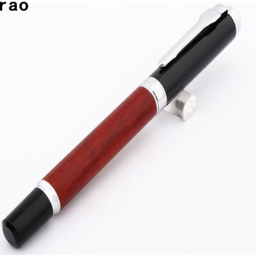 Jinhao 650 Red wood Material Sculpture Business office fountain pen New Listing