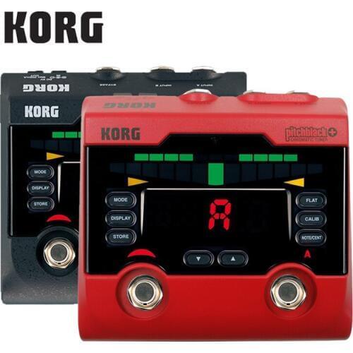Korg Pitchblack+ PB-02 Chromatic Pedal Tuner Specifications Guitar Base Pack of 2 Concurrent Connectable Pedal Tuner
