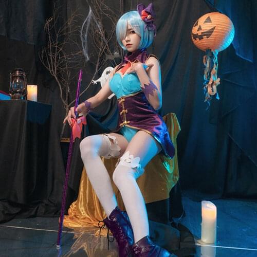 Re Life in a Different World from Zero Rem Cosplay Costume Magician Suit Cos Sets