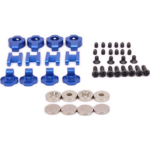 4PCS RCAWD Alloy Aluminum Stealth Magnetic Body Shell Mount Body Clip For Rc Hobby Model Car Crawler Scx10 Hopup Parts N10230