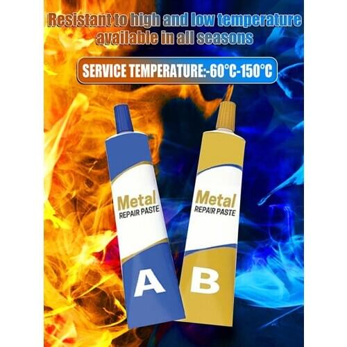 Metal Repair Paste Heat Resistant Cold Weld Glue Repairing Agent