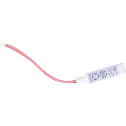 NEW 5-24V White LED Controller Brightness Dimmer For Led 3528 5050 Strip Light 3 Keys RGB Color Wholesale