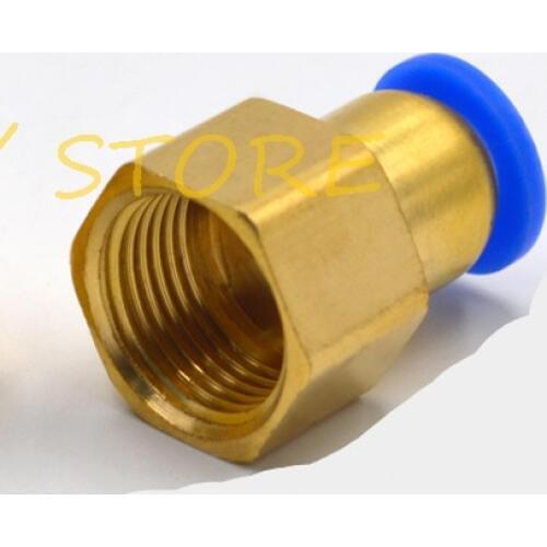 PCF 4MM 6MM 8MM 10MM 12MM Hose OD to 1/8'' 1/4'' 3/8'' 1/2'' BSP Female threaded Push In Fitting Pneumatic Air Hose Connector