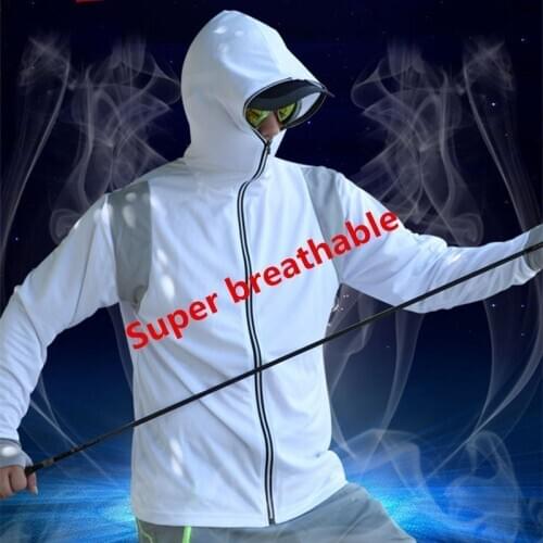 Professional Fishing Clothes Jersey Shirt Men Summer Quick Dry Breathable Hooded Clothes Outdoor UV Camisa De Pesca Camping Ropa