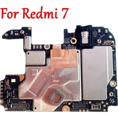 Tested Full Work Original Unlock Motherboard For Xiaomi Hongmi Redmi 7 Circuit Electronic Plate Global Firmware