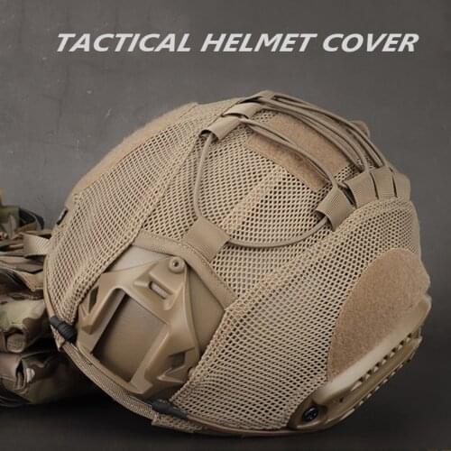 Tactical Airsoft Nylon Mesh Cover for Fast Helmet Military Paintball Army Helmet Covers Outdoor CS Sports Accessories