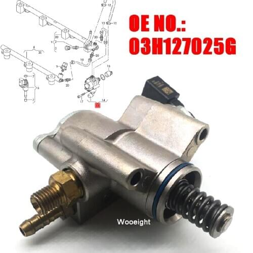 Wooeight High Pressure Fuel Pump for Porsche Cayenne Superb for VW Passat CC Touareg 3.6 FSI Audi A4 Skoda 03H127025R 03H127025G