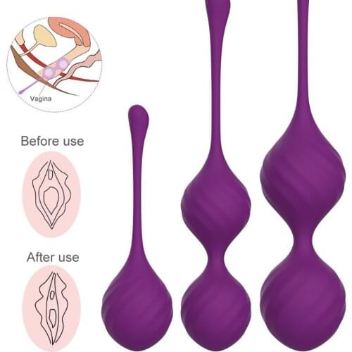 Vagina Balls Vibrator Trainer Sex Toys For Women Silicone Ben Wa Balls Vagina Tightening Exerciser Kegel Ball Vibrating Egg