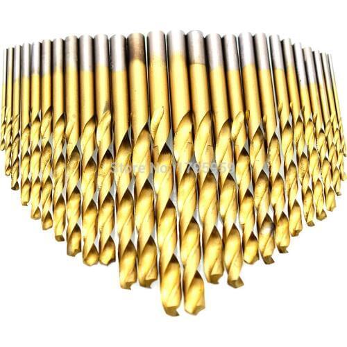 26pcs HSS Drill Bits 1.5mm to 6.5mm Metric Straight Shank High Speed Steel Twist Drill Bit Wood Metal Drilling Hole Cutter Tools