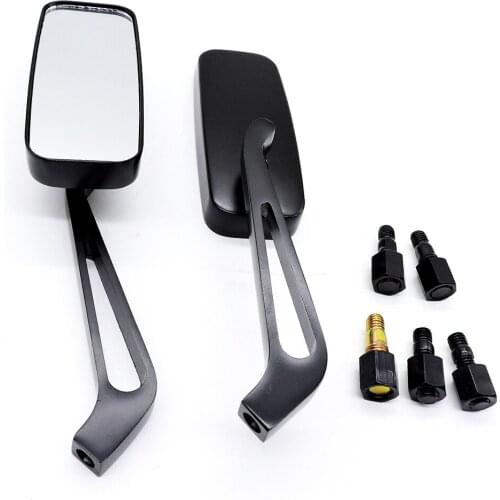 Motorcycle Accessories Motorbike Rectangle Mirrors For Harley Softail Sportster Chopper Bobber Honda yamaha kawasaki