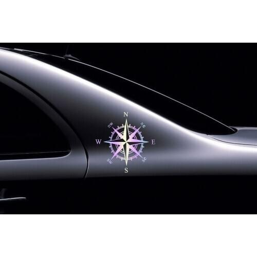 Car Sticker Compass Rose Vinyl Decal for Volkswagen VW TIGUAN CC Passat B6 B7 B8 Maogotan Golf Sharan