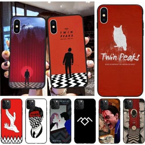 Twin Peaks Fire Walk With Me Black TPU Soft Rubber Phone Cover for iPhone 11 pro XS MAX 8 7 6 6S Plus X 5S SE 2020 XR case