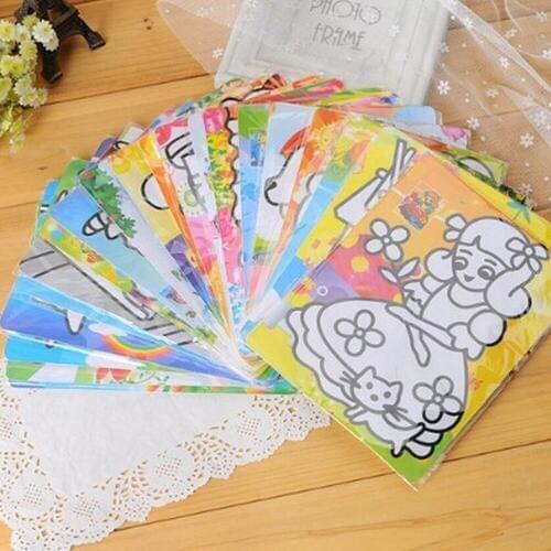 Babies Educational Scratch Drawing Kid Sand Painting Picture Children Toy DIY Learning Toys 15cm * 20.5cm