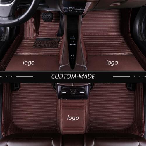 New Leather Custom car floor mats for ford fusion fiesta mk7 s-max ranger explorer 5 Mondeo kuga Edge accessories waterproof car