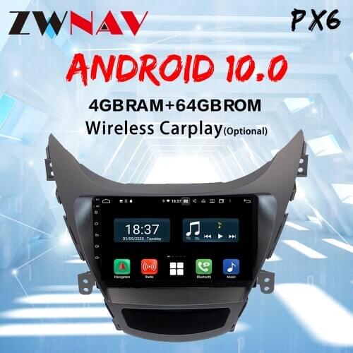 For Hyundai Elantra 5 JK GD MD UD 2010-2016 CARPLAY PX6Car Radio Multimedia Video Player Navigation GPS Android 10 No 2din 2 din