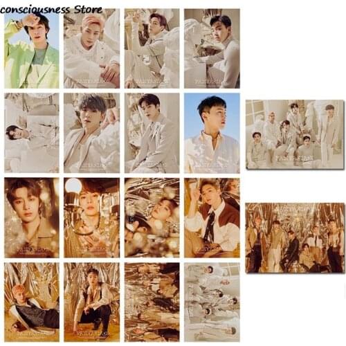 16Pcs/Set MONSTA X Album Photo Card PVC Cards Self Made Paper Lomo Card Photo Card HD Photocard Fans Gift Collection